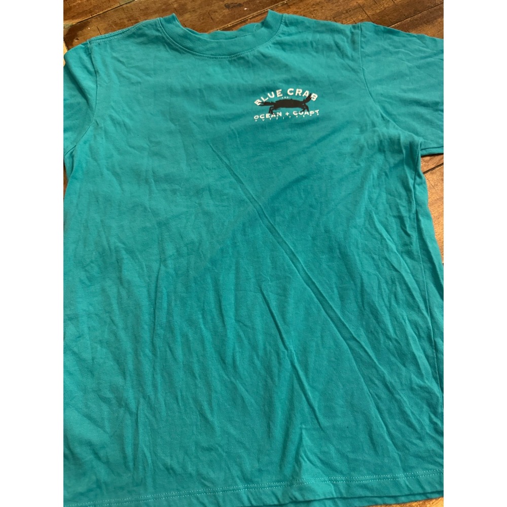 Ocean + Coast Blue Crab Outfitters Graphic Tee Teal Blue Large
